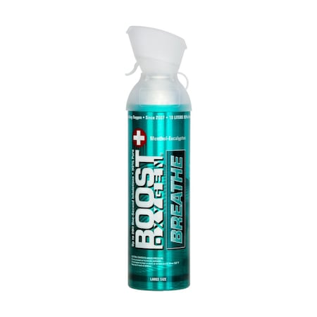 Boost Oxygen Portable 95% Pure Supplemental Oxygen, 10L, Menthol Eucalyptus 703
